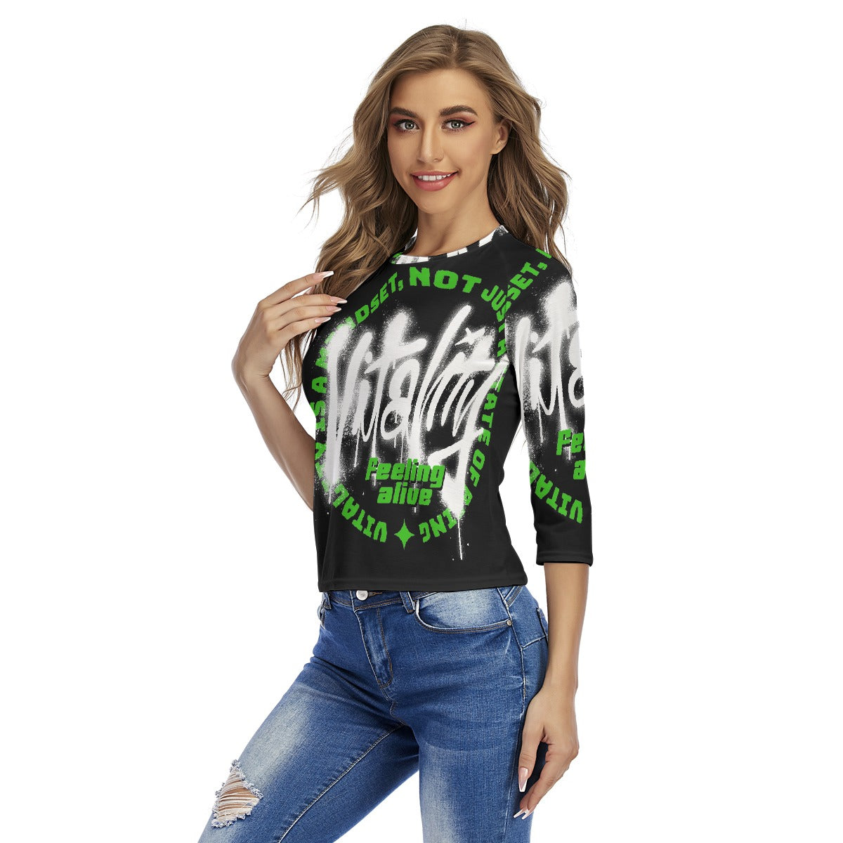 All-Over Print Women's Raglan Sleeves T-shirts