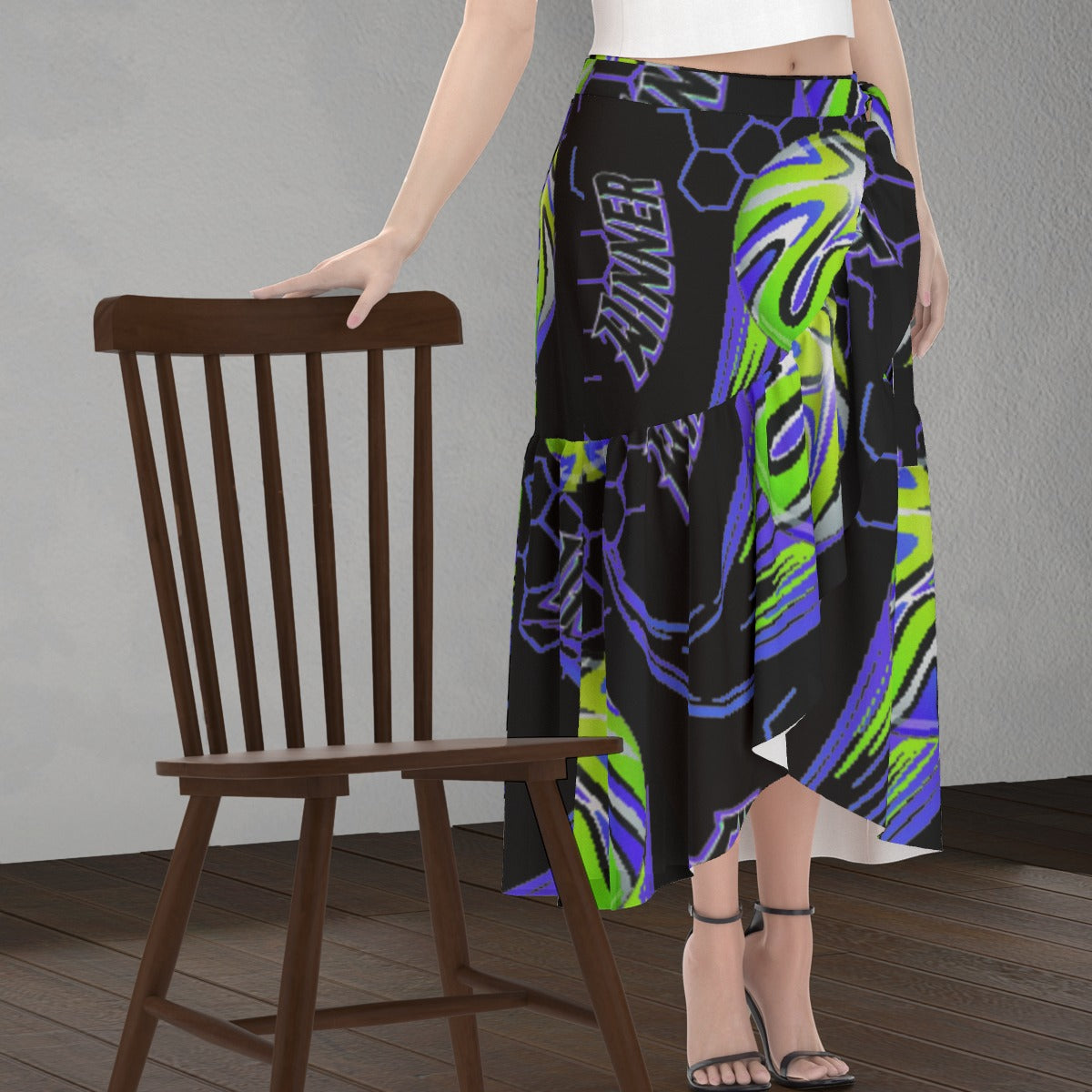 All-Over Print Women's Wrap Skirt