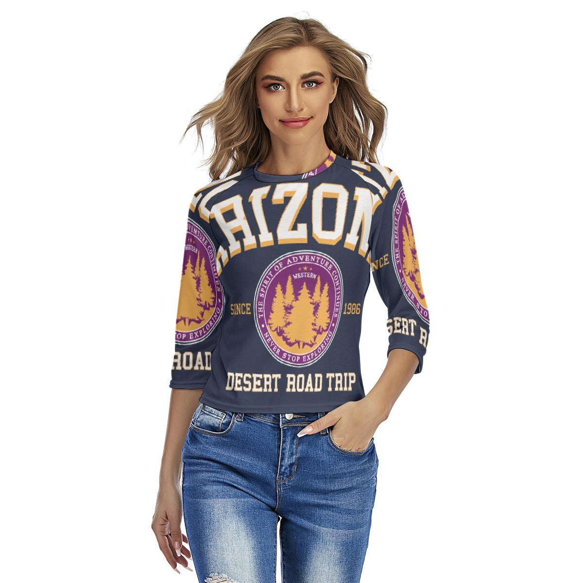 All-Over Print Women's Raglan Sleeves T-shirts