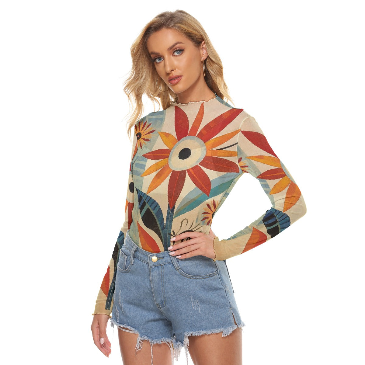 All-Over Print Women's Mesh T-shirt