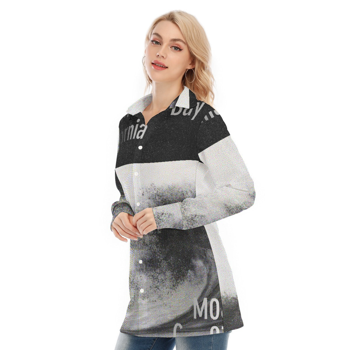 All-Over Print Women's Long Shirt