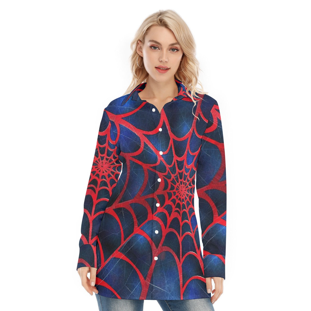 All-Over Print Women's Long Shirt