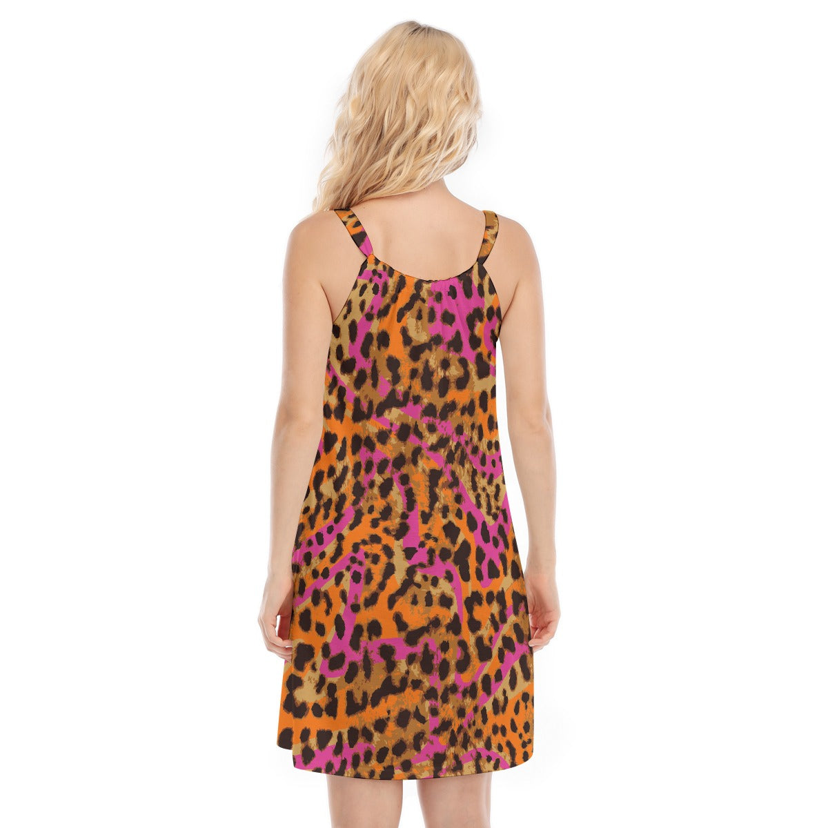 All-Over Print Women's O-neck Cami Dress