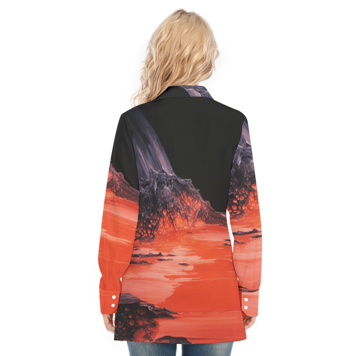 All-Over Print Women's Long Shirt