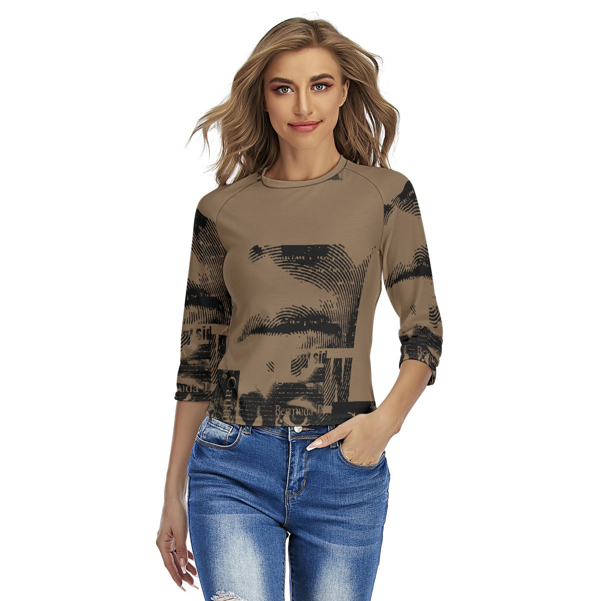 All-Over Print Women's Raglan Sleeves T-shirts