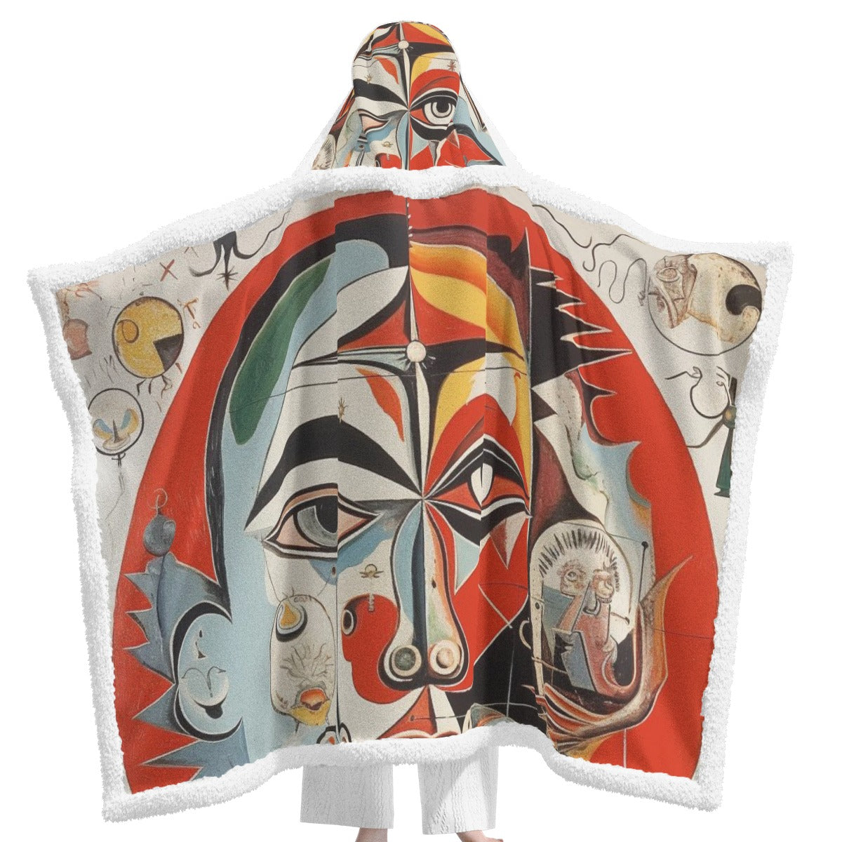 All-Over Print Unisex Wearable Hooded Blanket