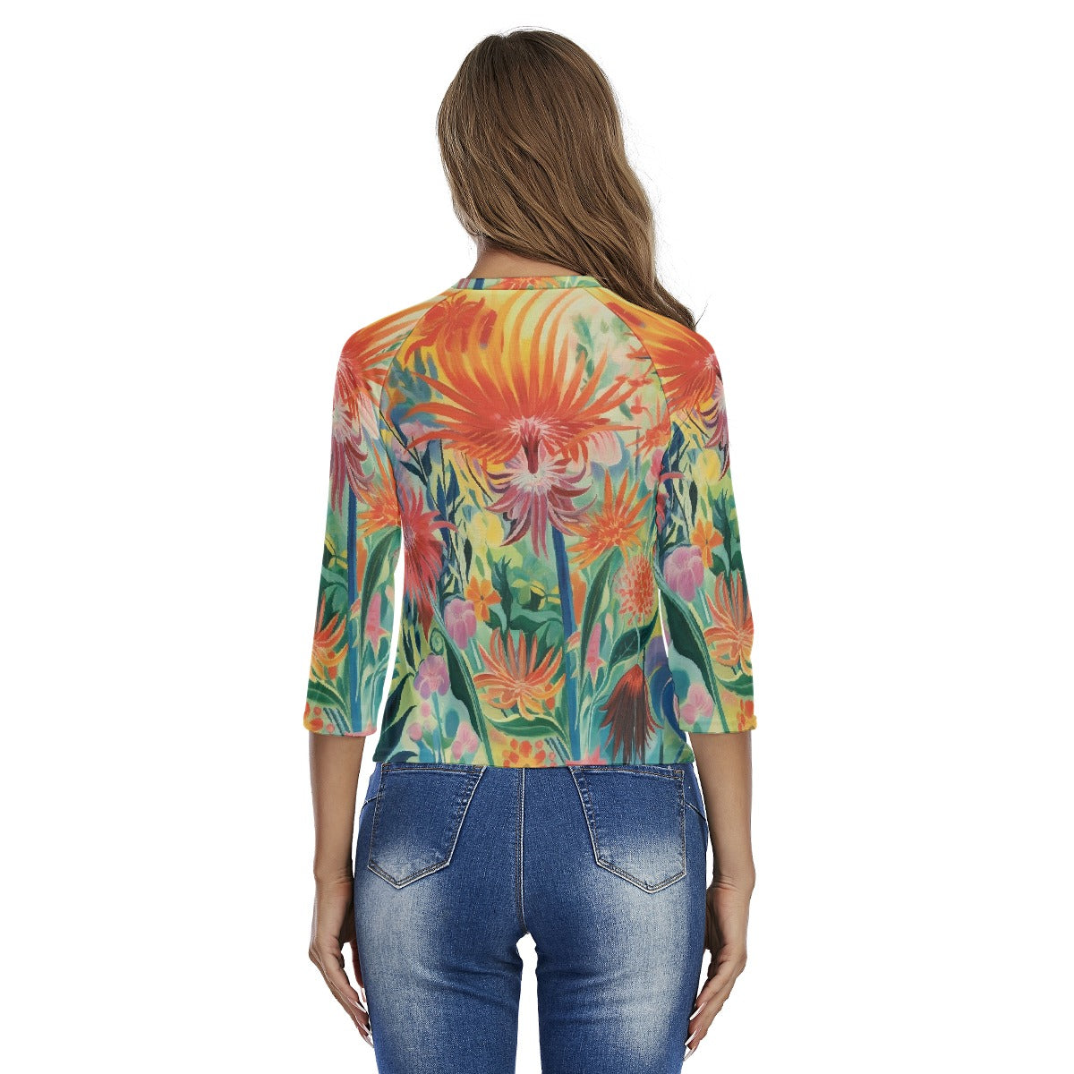 All-Over Print Women's Raglan Sleeves T-shirts