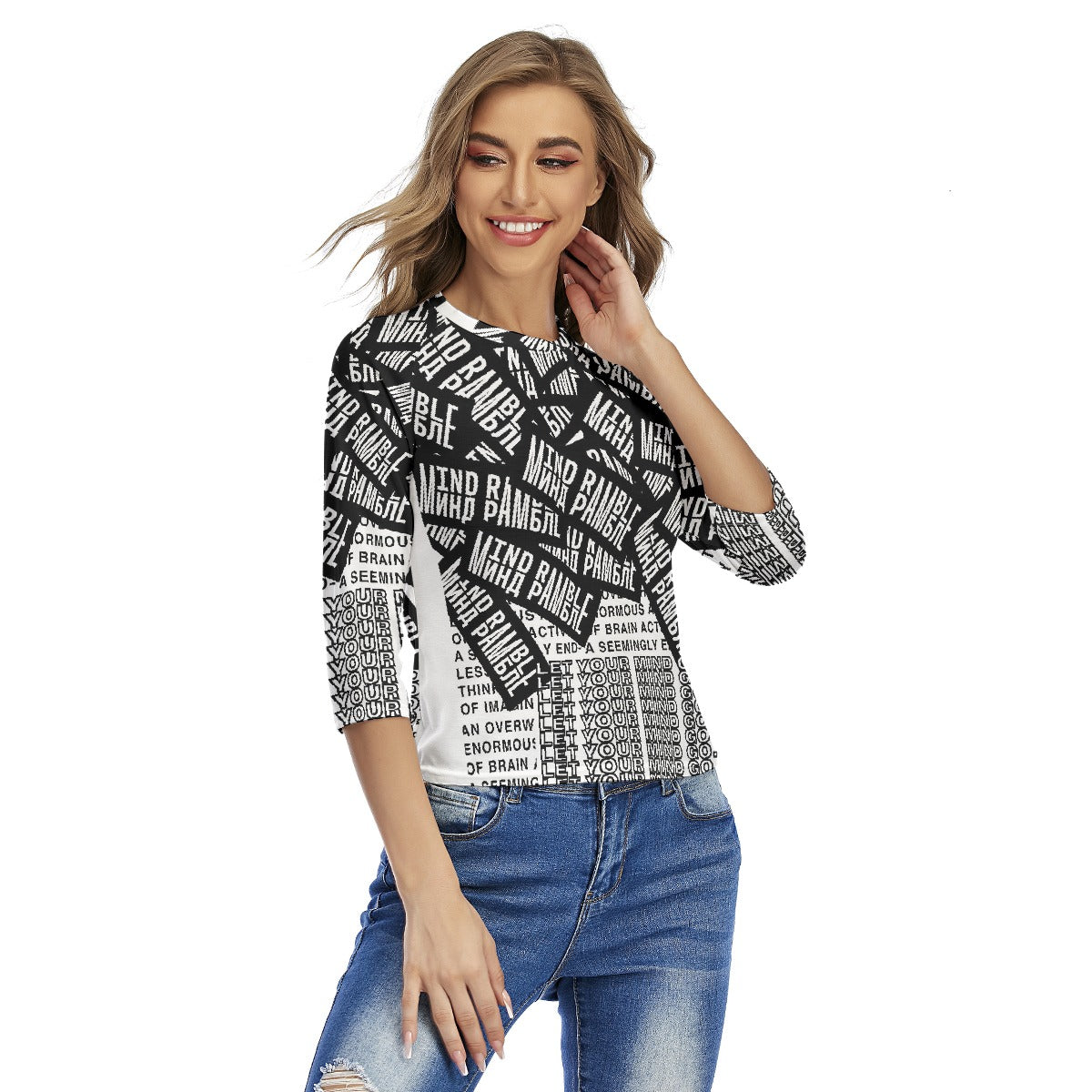 All-Over Print Women's Raglan Sleeves T-shirts