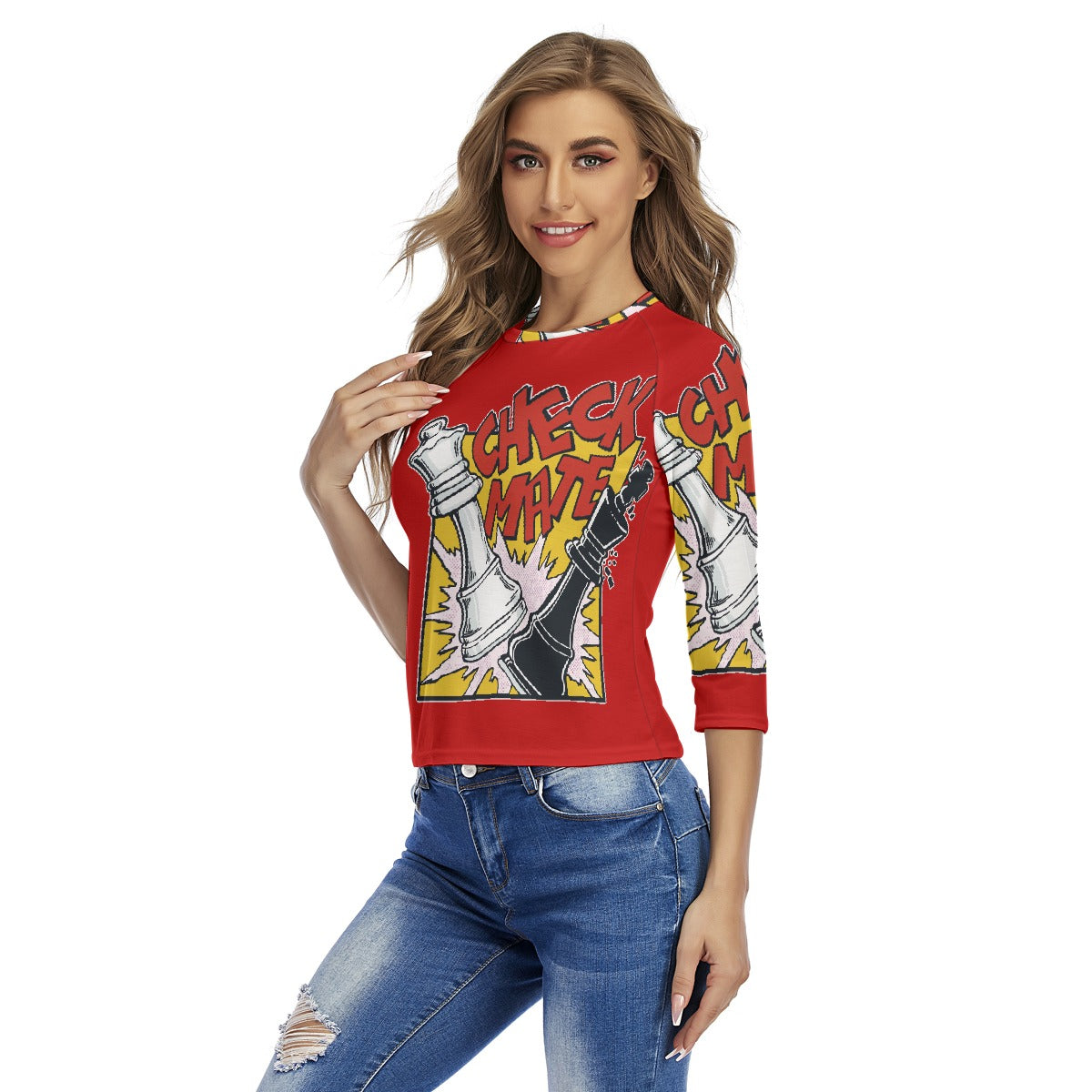 All-Over Print Women's Raglan Sleeves T-shirts