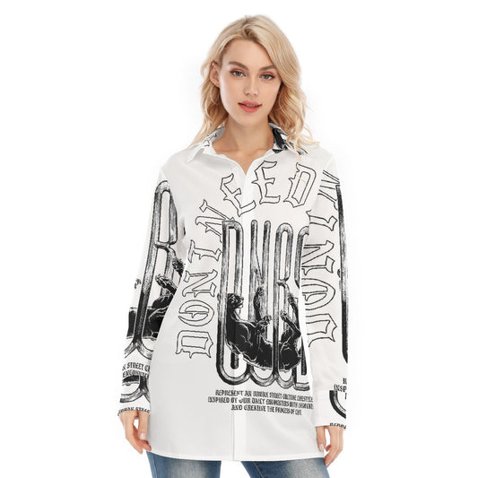 All-Over Print Women's Long Shirt