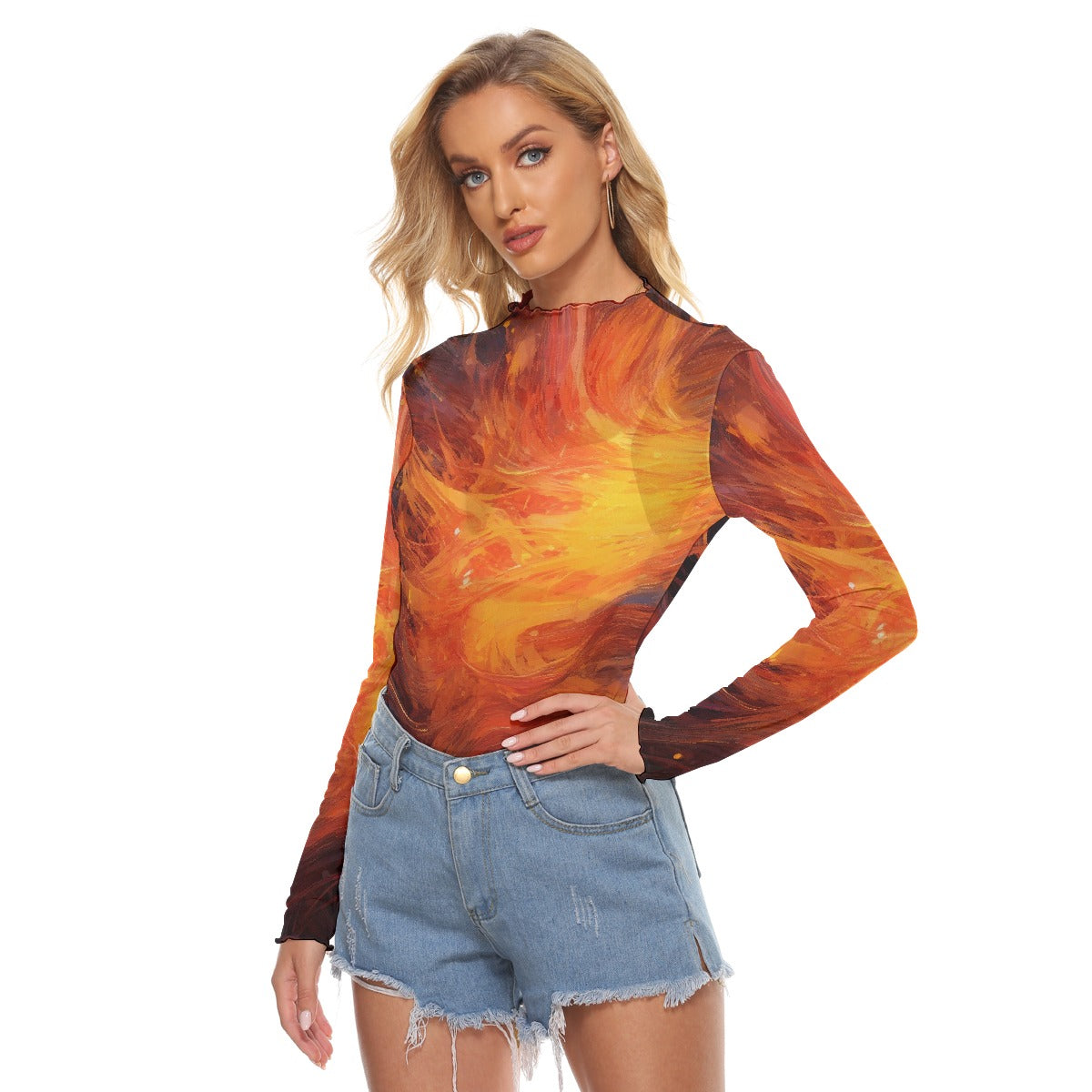 All-Over Print Women's Mesh T-shirt