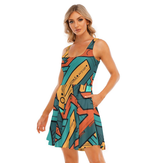 All-Over Print Women's Tank Vest Dress