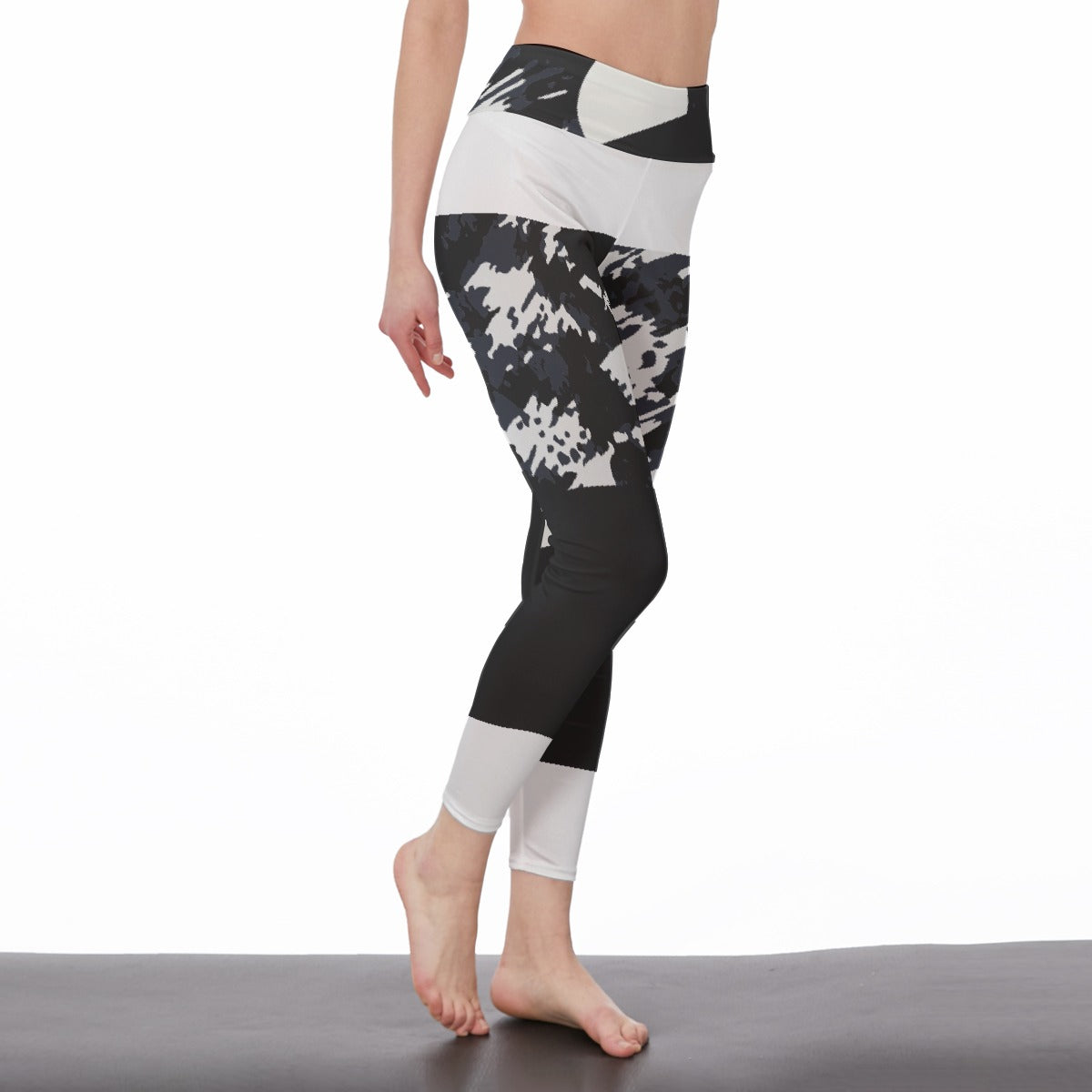 All-Over Print Women's High Waist Leggings | Side Stitch Closure