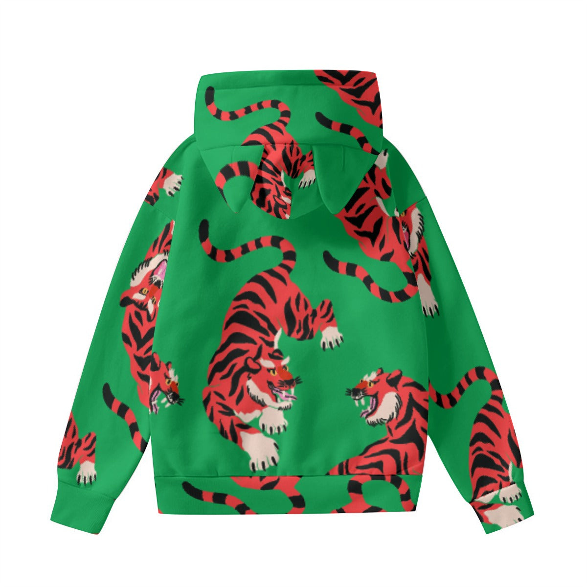 All-Over Print Women’s Hoodie With Decorative Ears