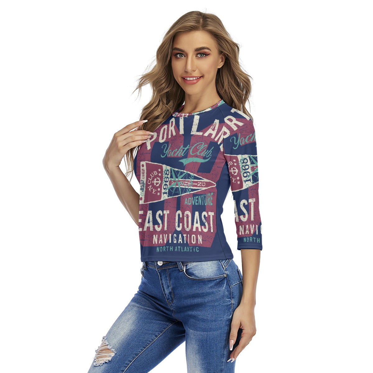 All-Over Print Women's Raglan Sleeves T-shirts