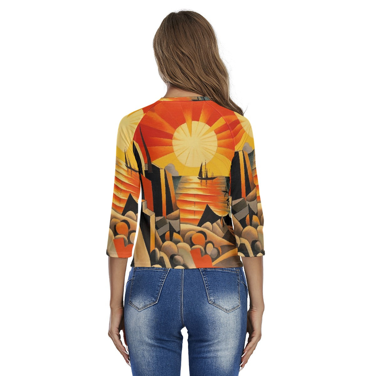 All-Over Print Women's Raglan Sleeves T-shirts