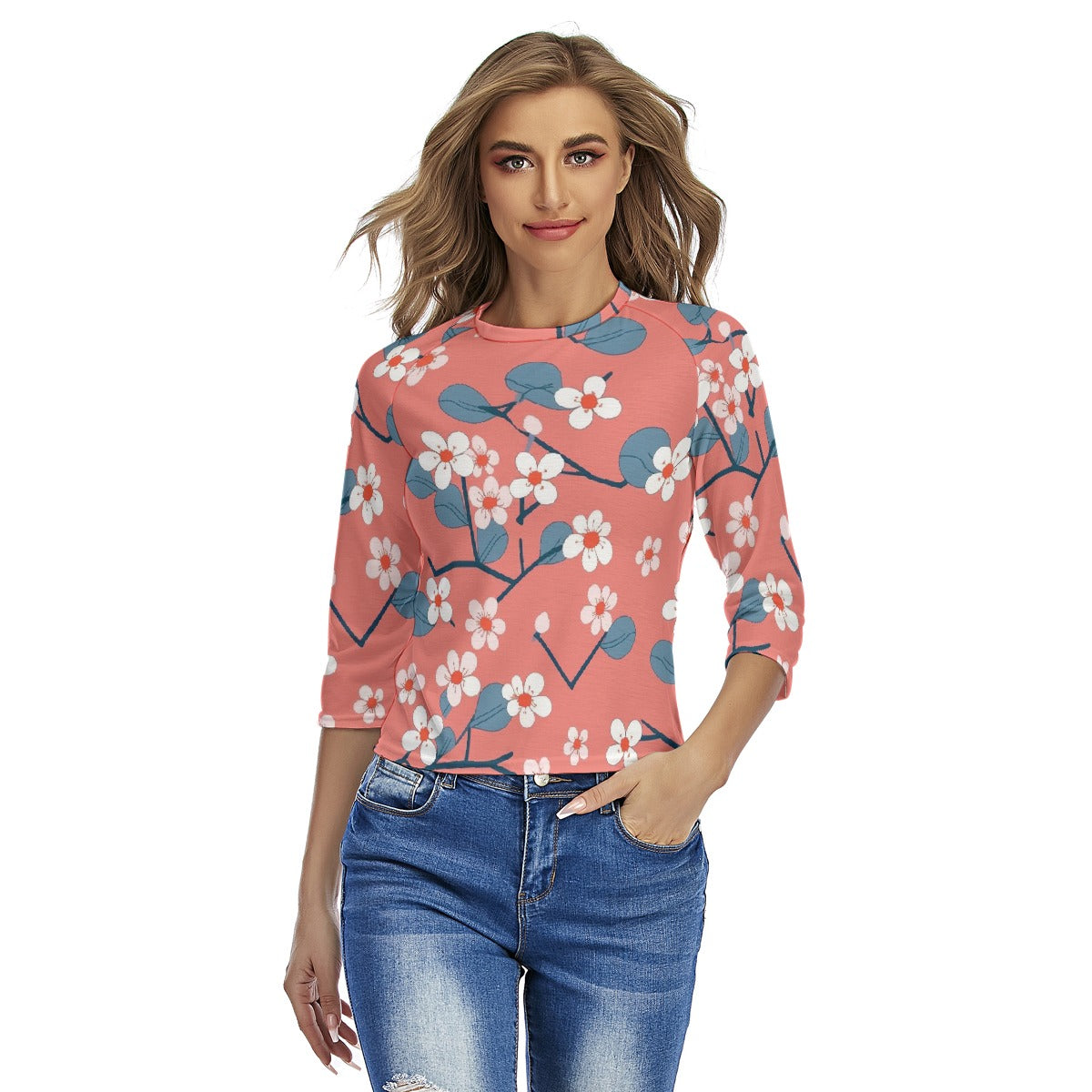 All-Over Print Women's Raglan Sleeves T-shirts