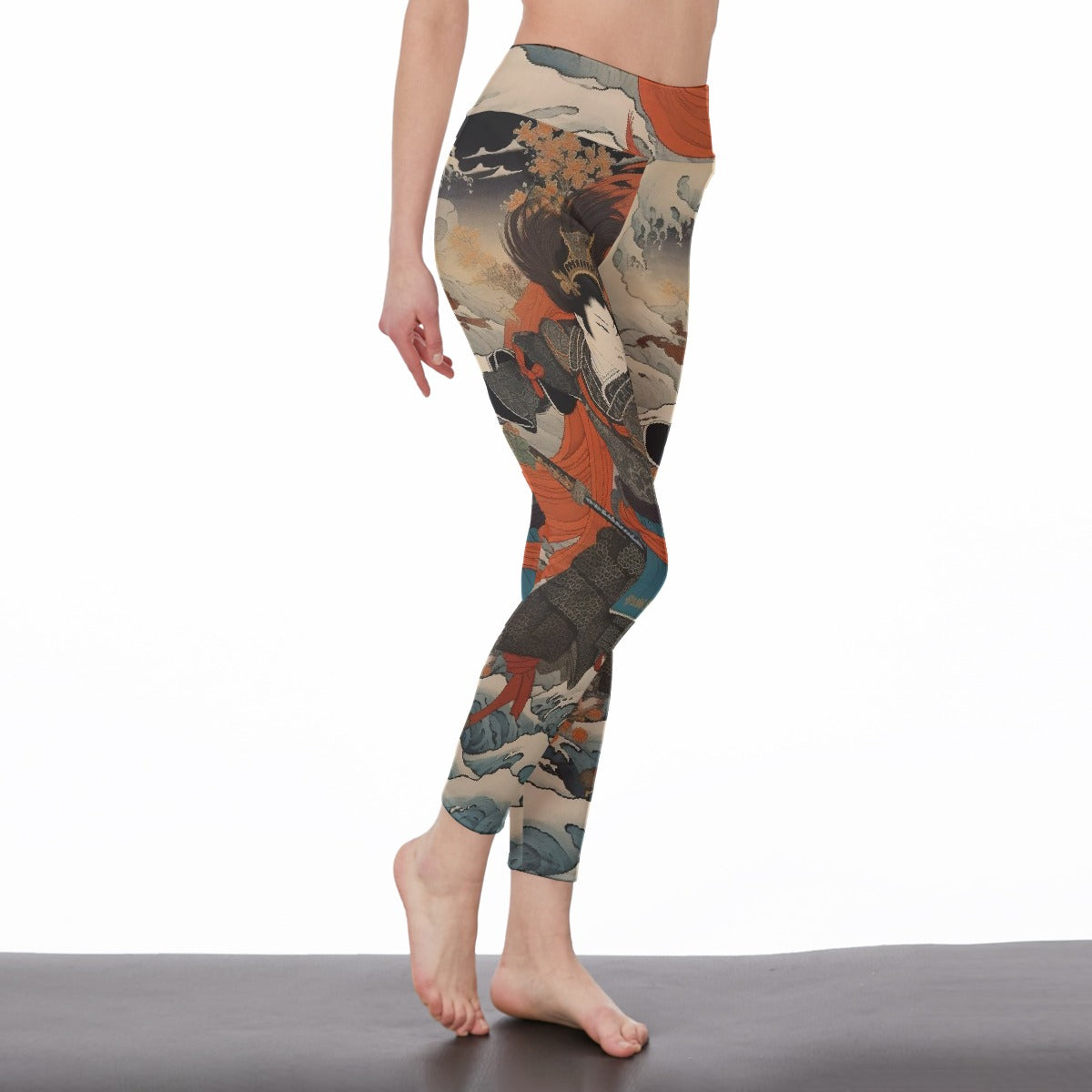 All-Over Print Women's High Waist Leggings | Side Stitch Closure