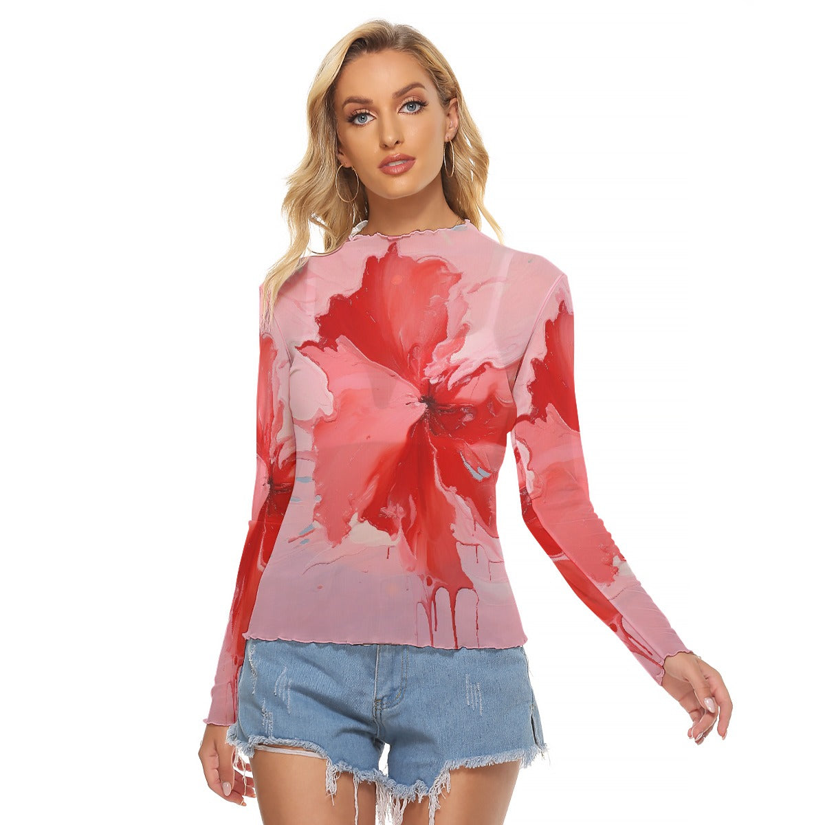 All-Over Print Women's Mesh T-shirt