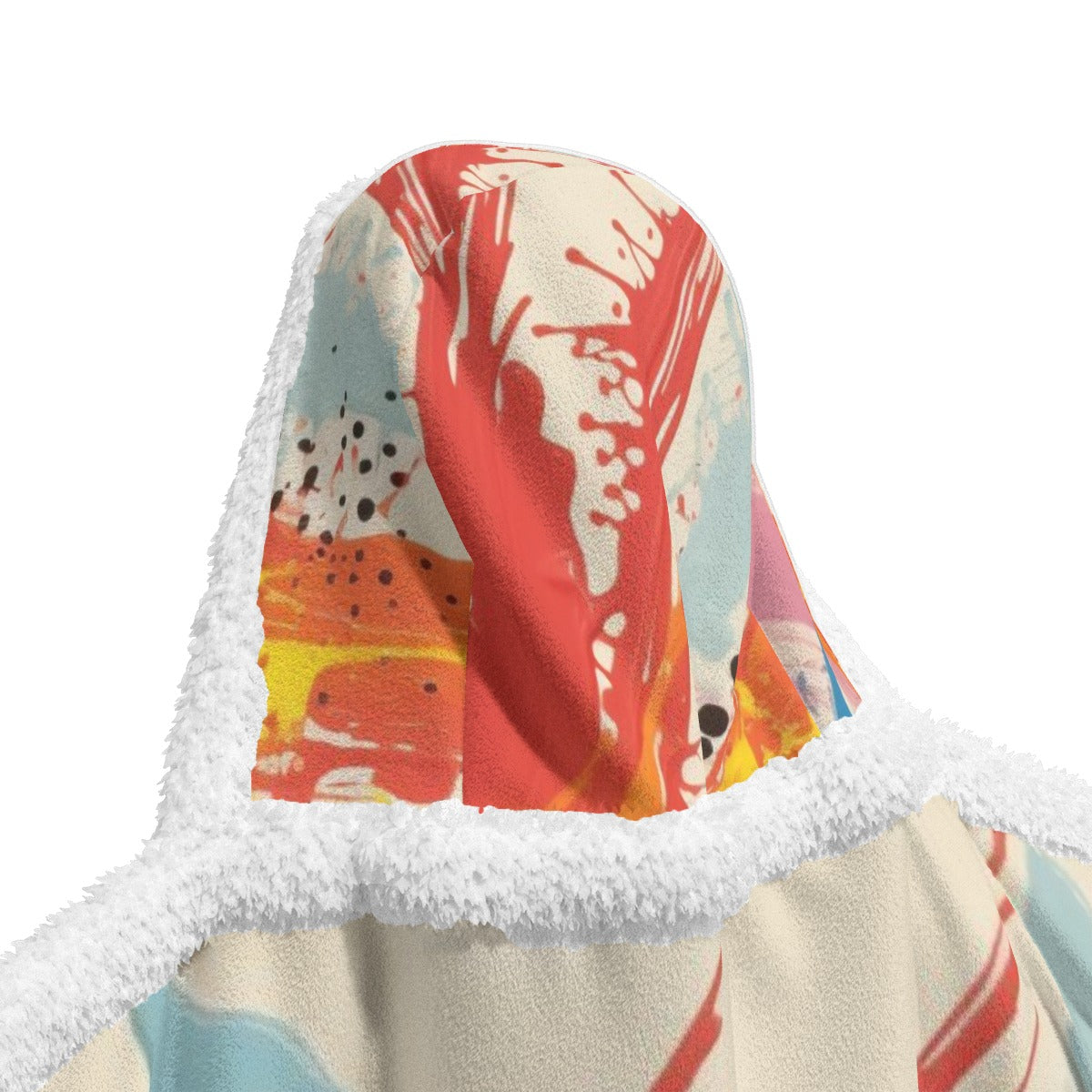 All-Over Print Unisex Wearable Hooded Blanket