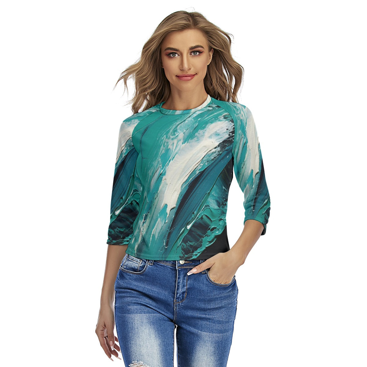 All-Over Print Women's Raglan Sleeves T-shirts