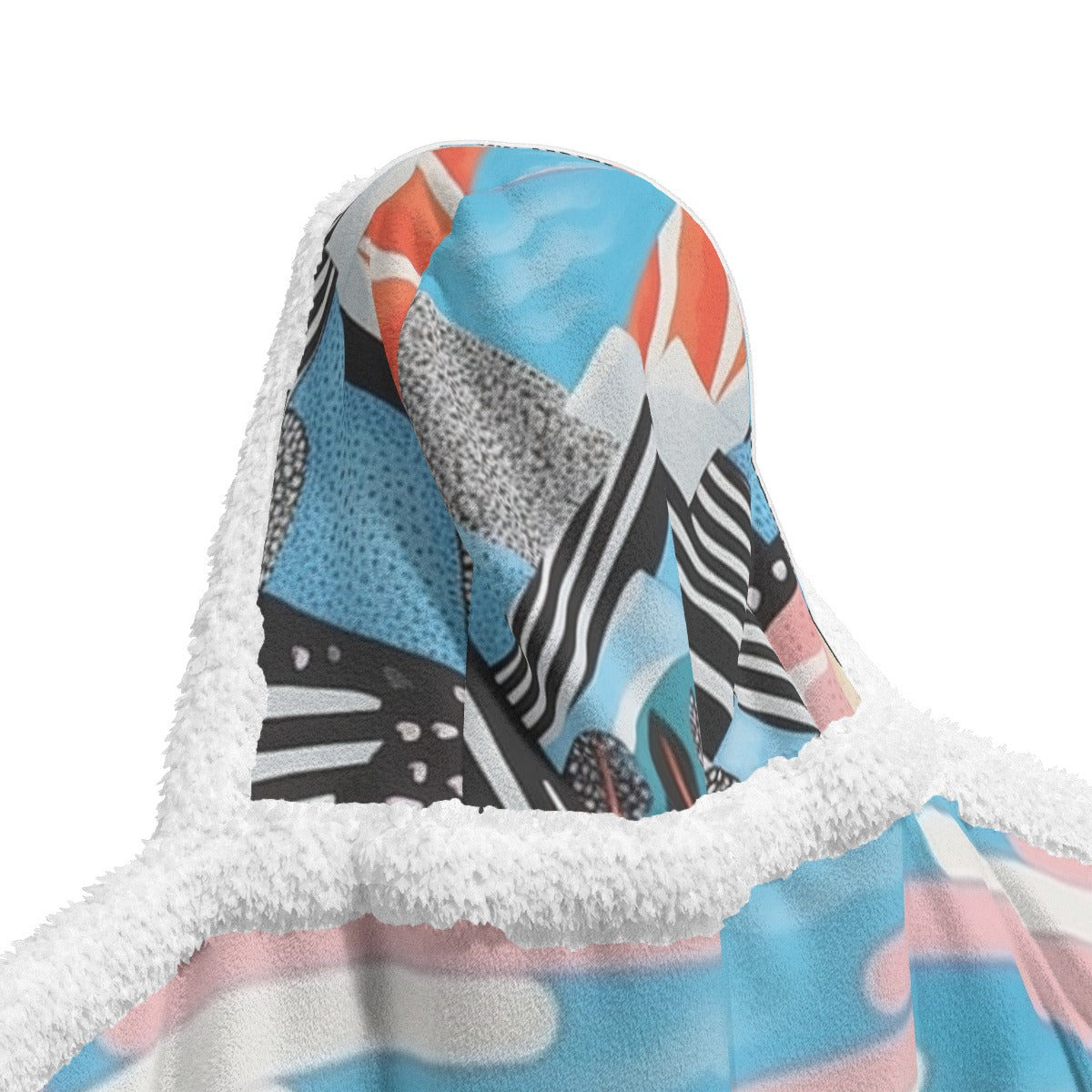 All-Over Print Unisex Wearable Hooded Blanket