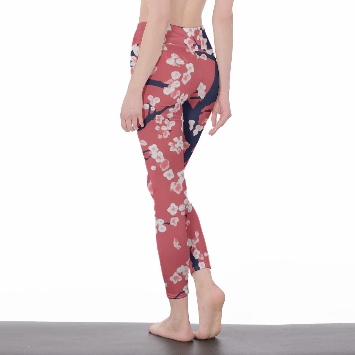 All-Over Print Women's High Waist Leggings | Side Stitch Closure