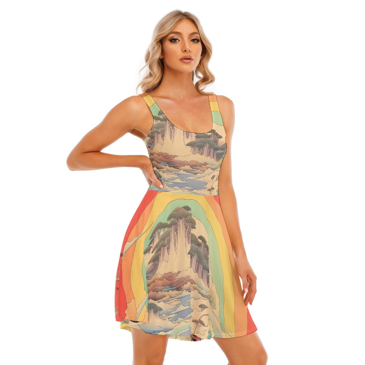 All-Over Print Women's Tank Vest Dress