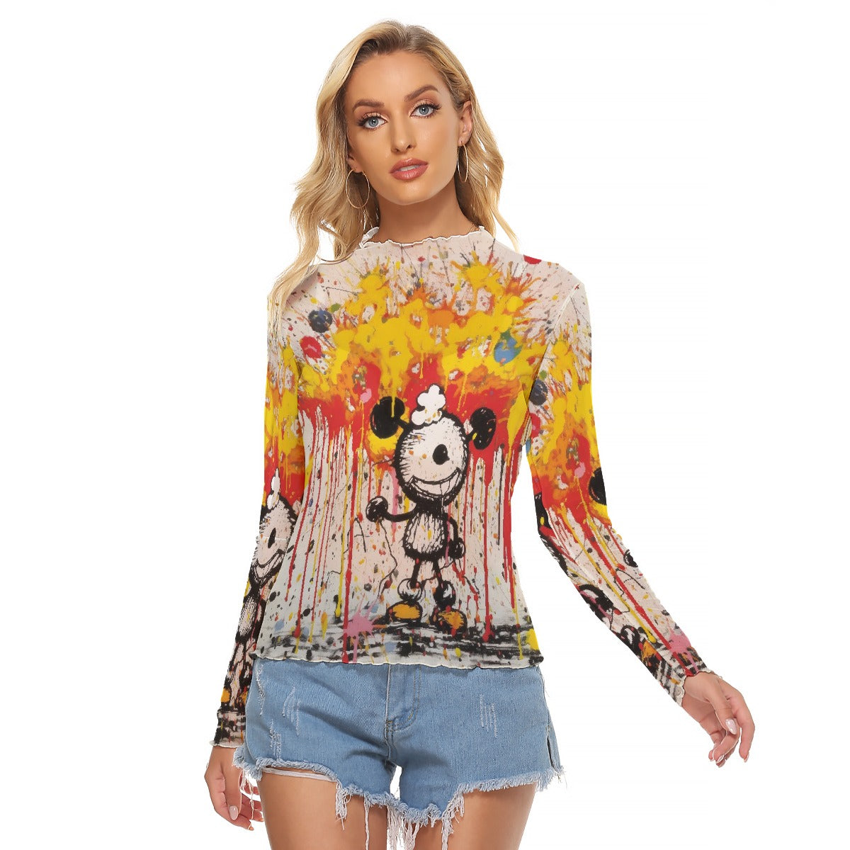 All-Over Print Women's Mesh T-shirt