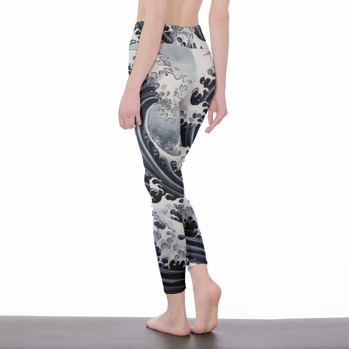 All-Over Print Women's High Waist Leggings | Side Stitch Closure