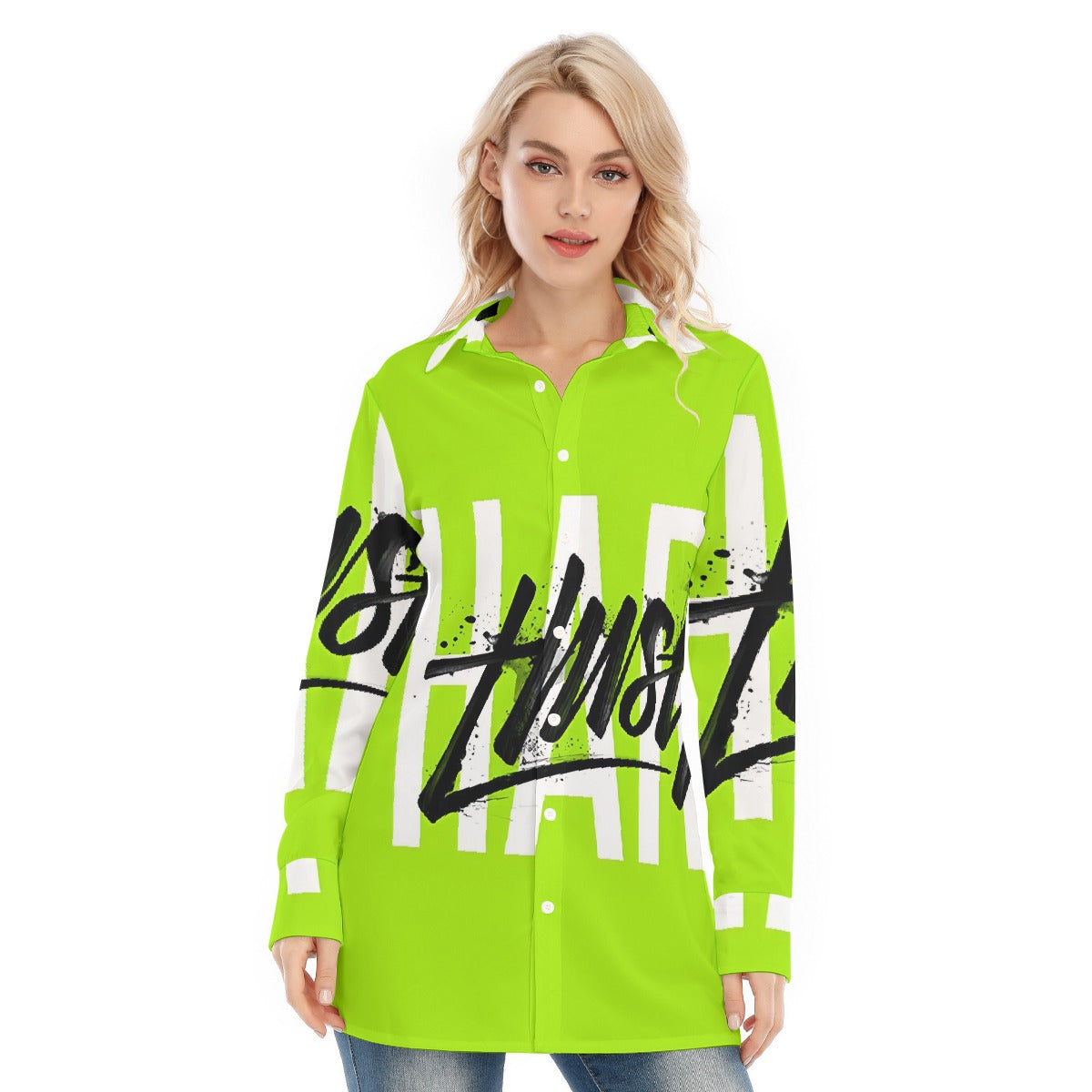 All-Over Print Women's Long Shirt