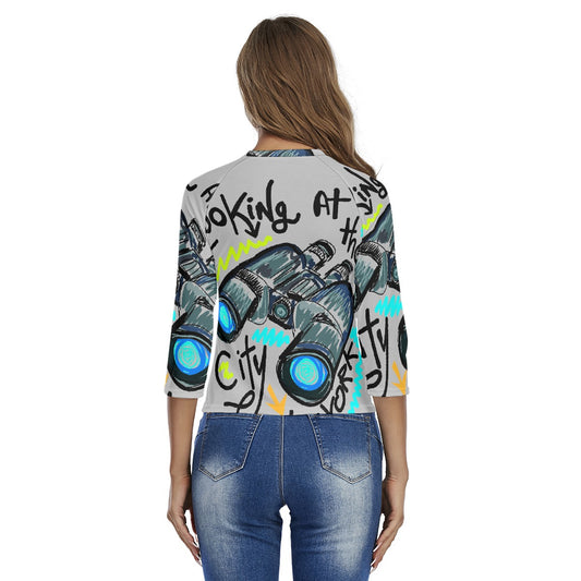 All-Over Print Women's Raglan Sleeves T-shirts