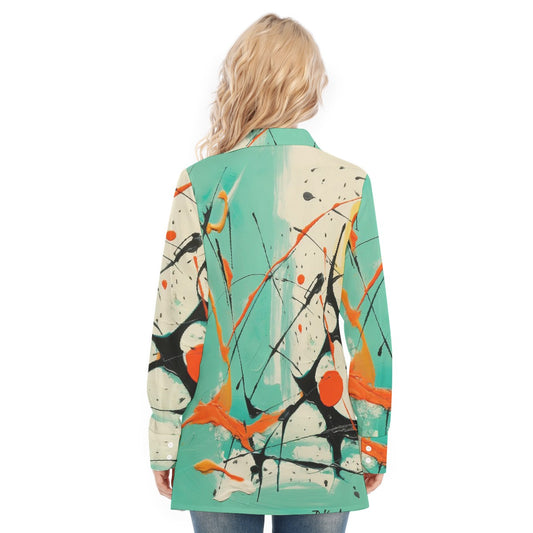 All-Over Print Women's Long Shirt