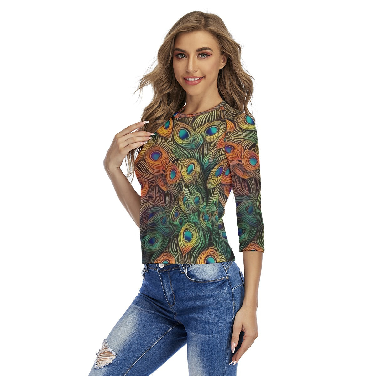 All-Over Print Women's Raglan Sleeves T-shirts