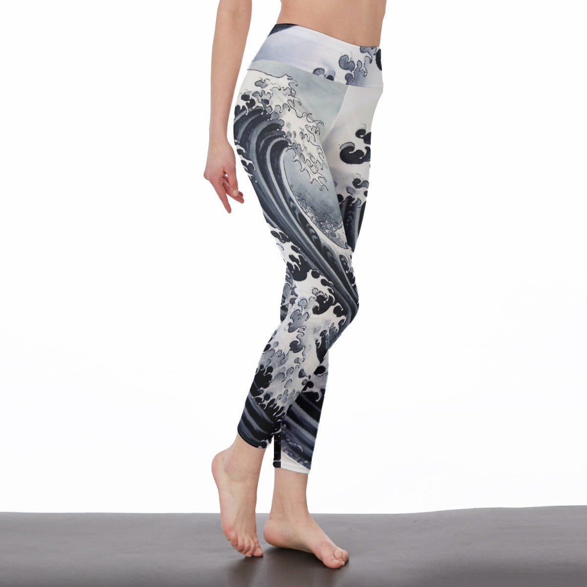 All-Over Print Women's High Waist Leggings | Side Stitch Closure