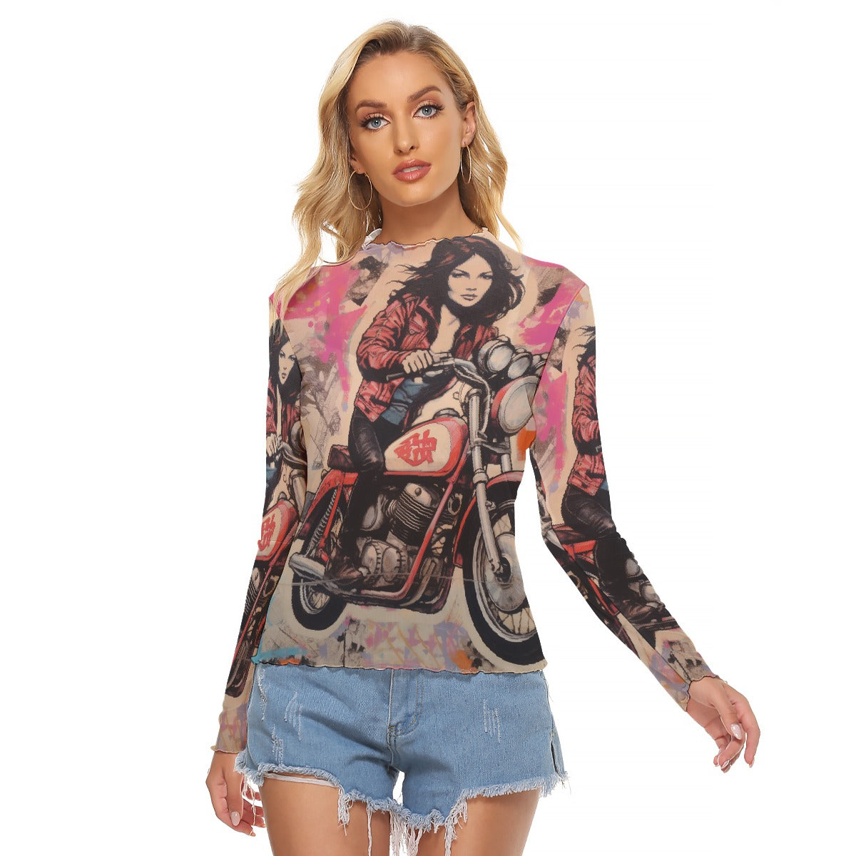 All-Over Print Women's Mesh T-shirt