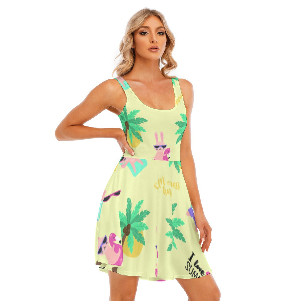 All-Over Print Women's Tank Vest Dress