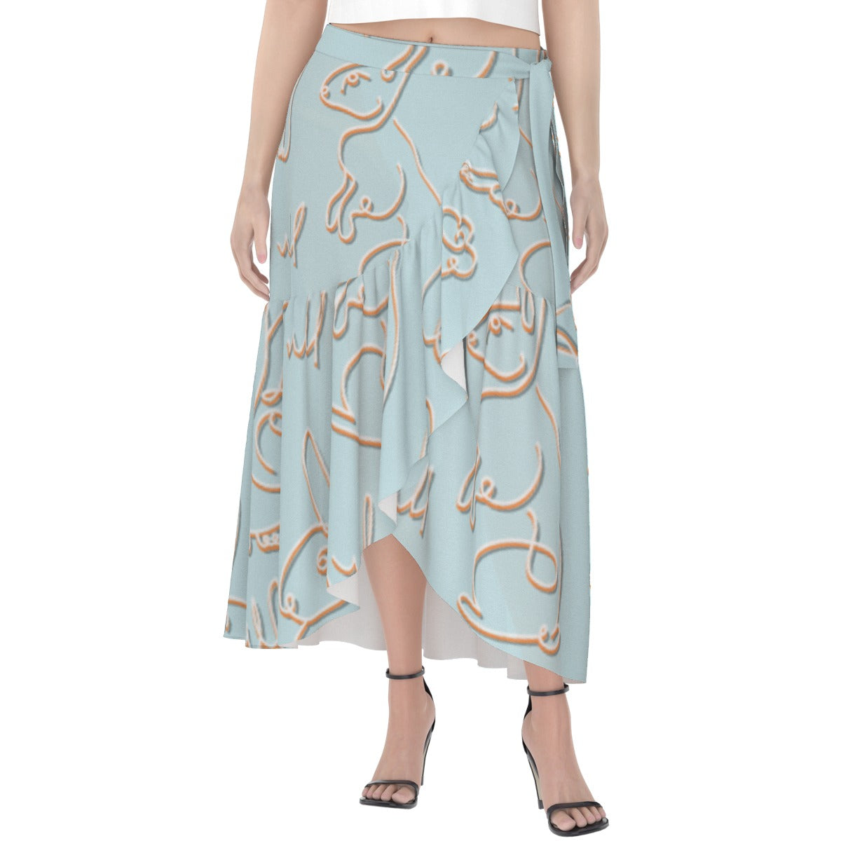 All-Over Print Women's Wrap Skirt