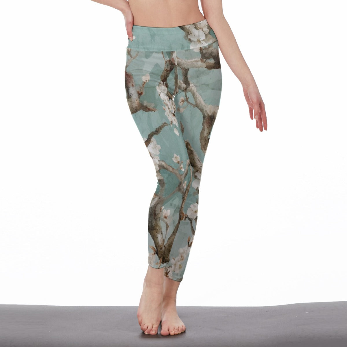 All-Over Print Women's High Waist Leggings | Side Stitch Closure