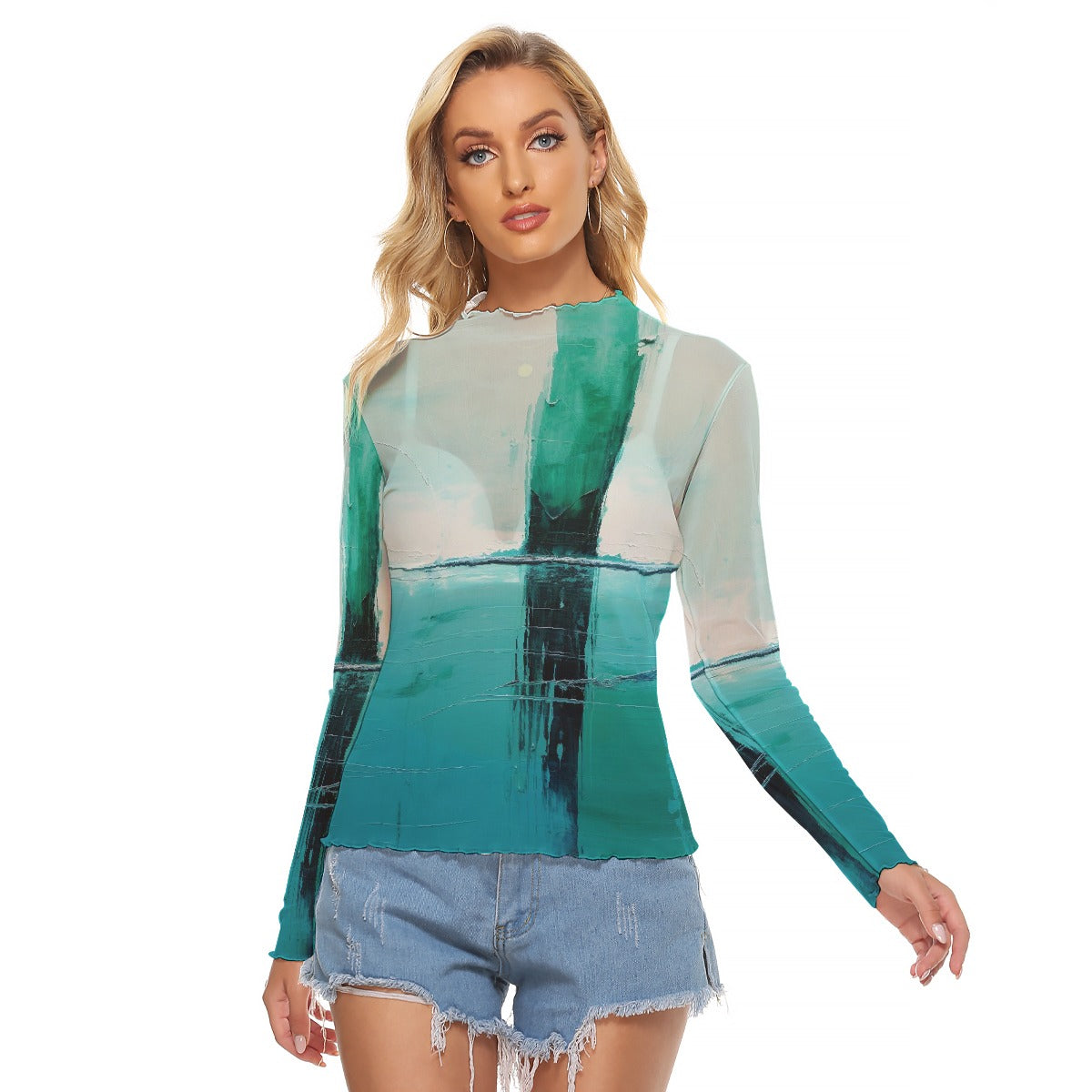 All-Over Print Women's Mesh T-shirt