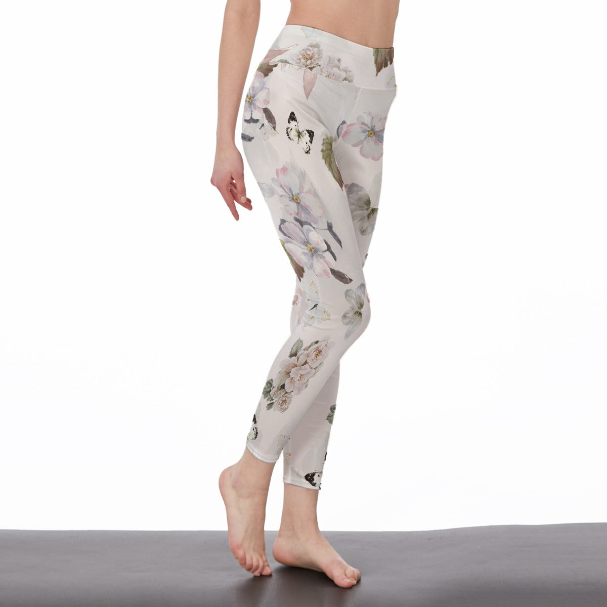 All-Over Print Women's High Waist Leggings | Side Stitch Closure