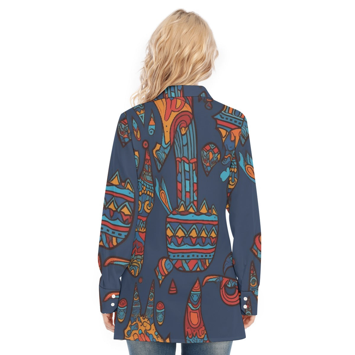 All-Over Print Women's Long Shirt