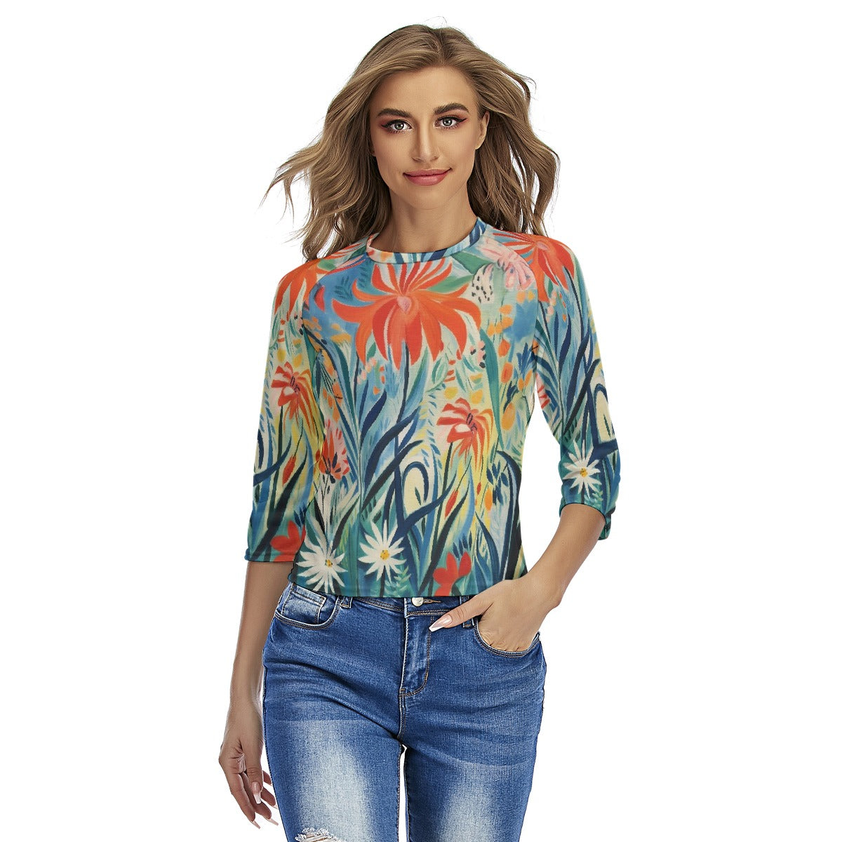 All-Over Print Women's Raglan Sleeves T-shirts