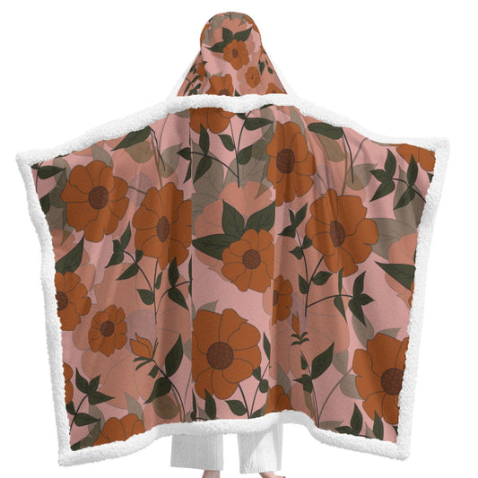 All-Over Print Unisex Wearable Hooded Blanket