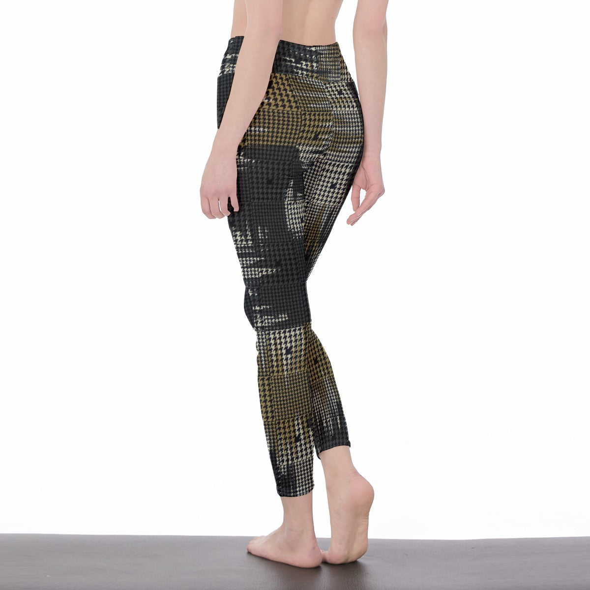 All-Over Print Women's High Waist Leggings | Side Stitch Closure