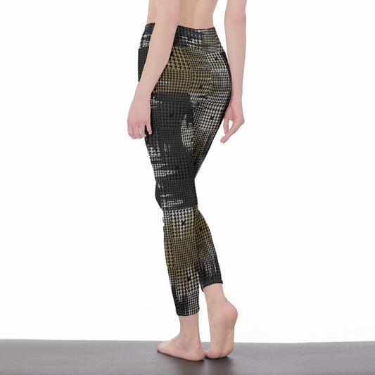 All-Over Print Women's High Waist Leggings | Side Stitch Closure