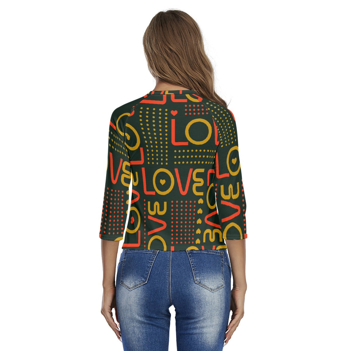 All-Over Print Women's Raglan Sleeves T-shirts