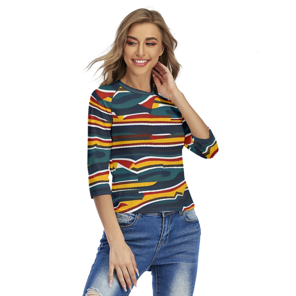 All-Over Print Women's Raglan Sleeves T-shirts