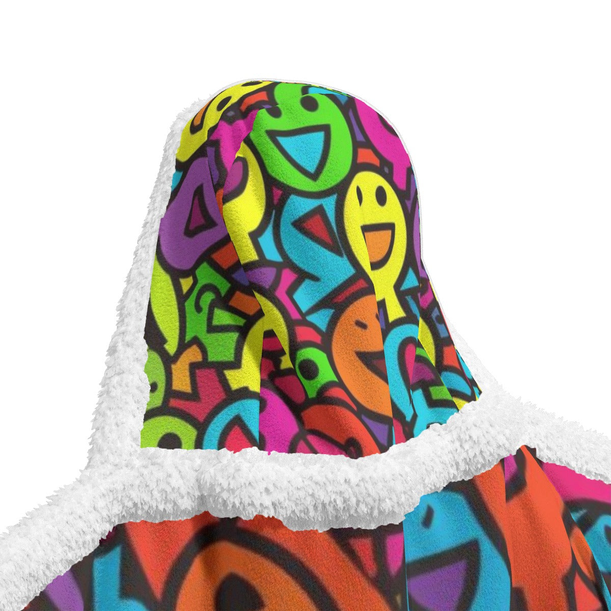 All-Over Print Unisex Wearable Hooded Blanket