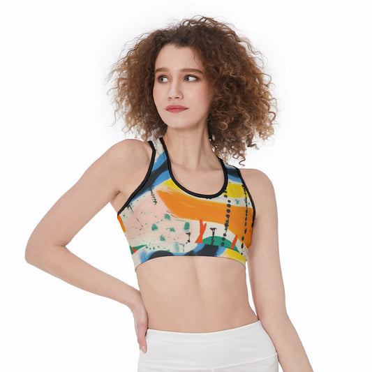 All-Over Print Sports Bra